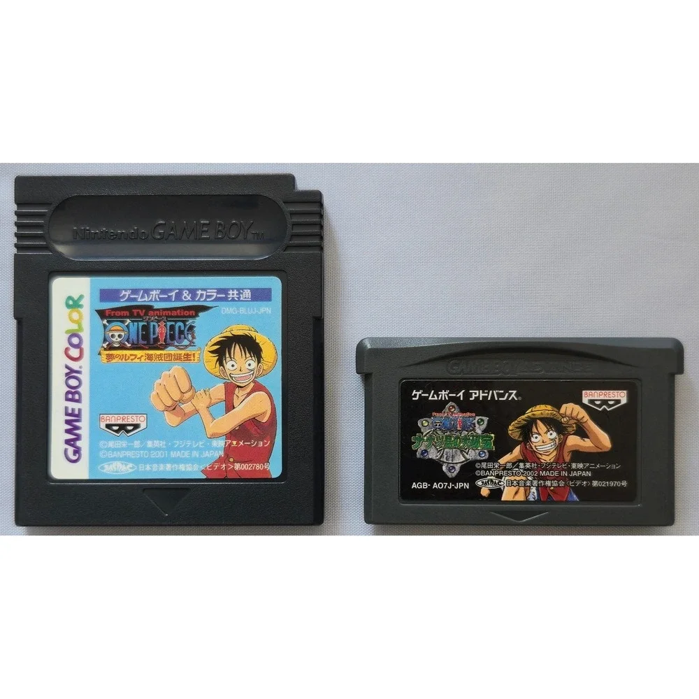 One Piece Game Bundle - Maboroshi no Grand Line & Nanatsu Shima - GBC GBA Japan